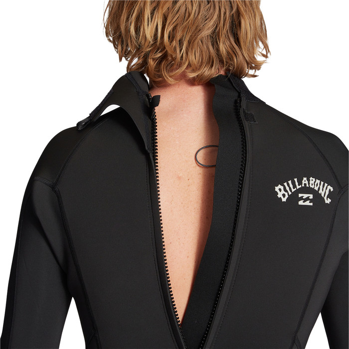 2024 Billabong Mens Absolute 3/2mm Flatlock Back Zip Wetsuit ABYW100211 - Black